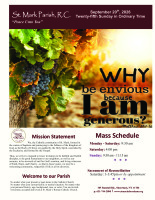 Twenty-fifth Sunday OT, September 20, 2026